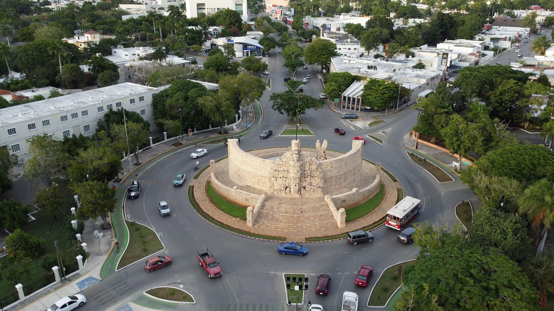 Mérida, Yucatán - Vista aérea del centro histórico